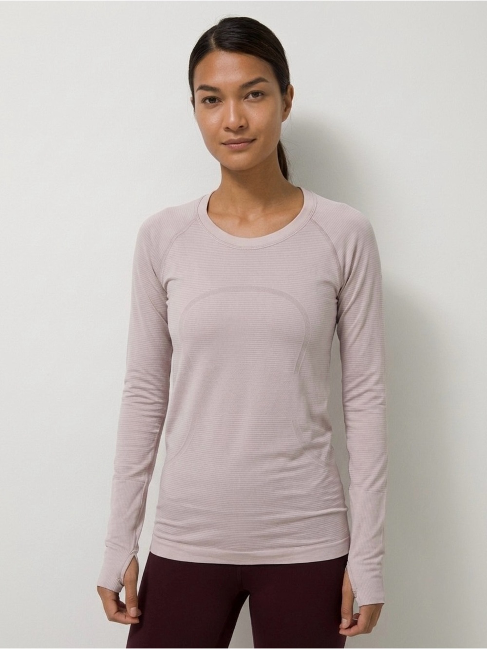 Lululemon Swiftly Tech Long Sleeve Running Top Pink Size 6 (Estimated) Yoga Fall